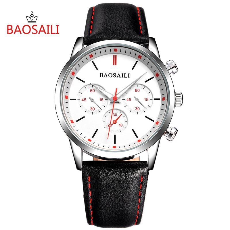 BSL1044 BAOSAILI 2017 новое поступление Повседневный Спортивный Стиль унисекс часы 3 Subs