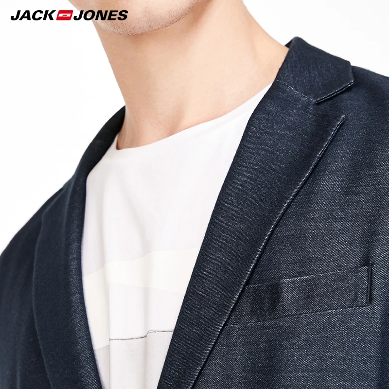 Jack Jones Марка 2018 Новинка мужский пиджак стильный и бизнесный фасон хлопок 59%