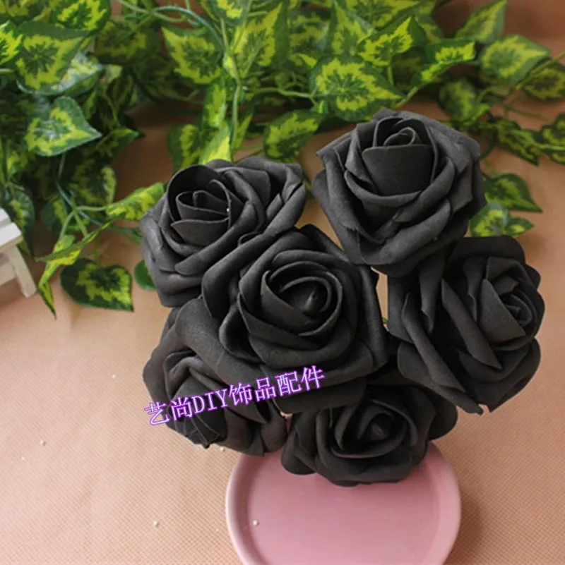 7 см 36 шт. большой искусственный цветочный пенопласт розы из ЭВА букет