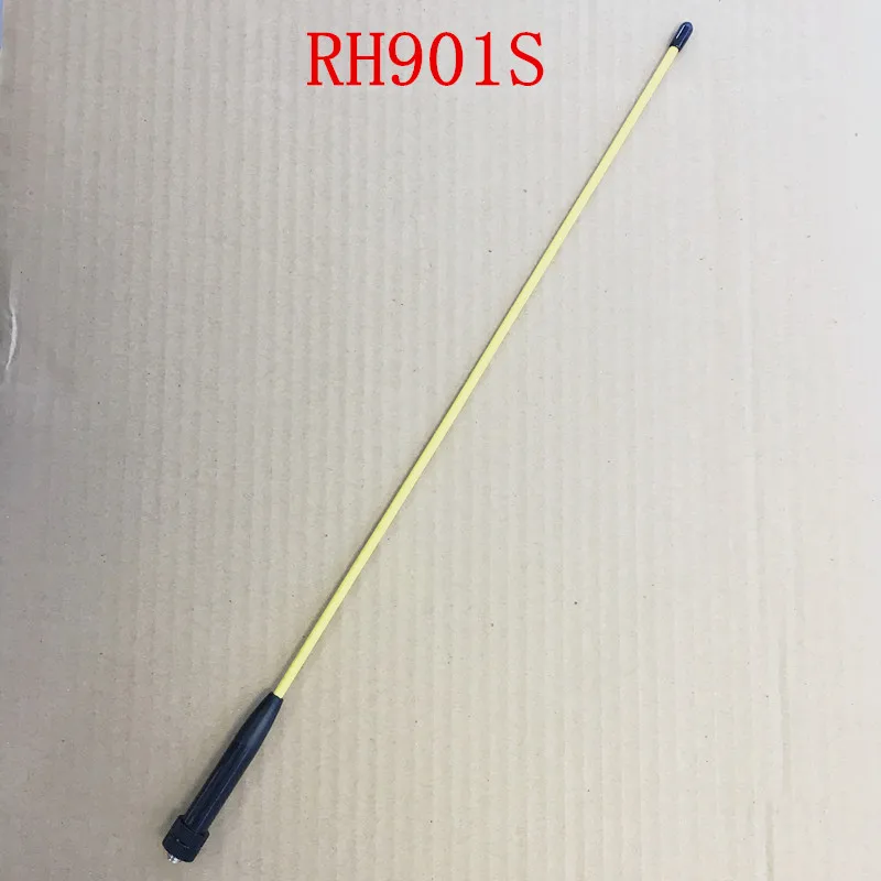 Желтая цветная модная антенна RH901S SMA женская УФ Двухдиапазонная для kenwood baofeng BF UV5R