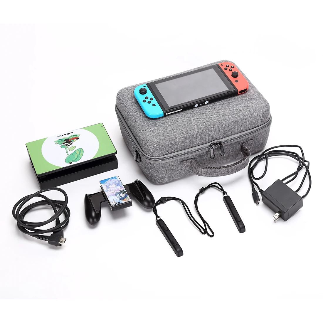 

HOBBYINRC Waterproof Suitcase Single Shoulder Bag Storage Bag Case for Nintendo Switch Game Machine for N-Switch NS- Grey