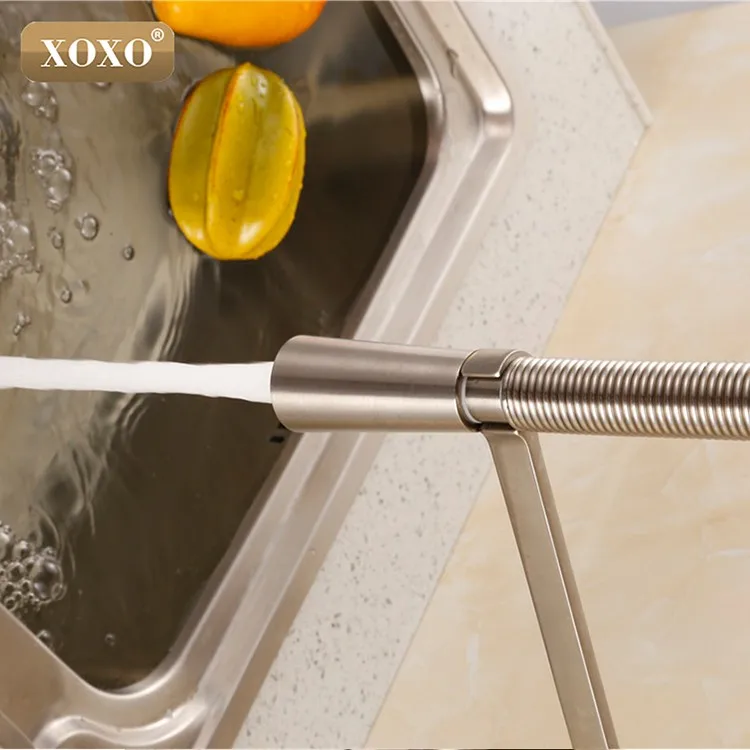 XOXO Новое поступление латунь torneira cozinha кухонные смесители горячей и холодной воды хром бассейна Раковина площадь cozinha краны смесители 83031C