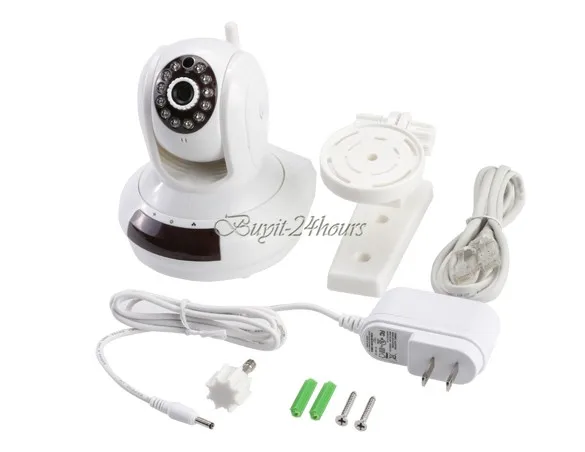 Wireless WiFi HD Cloud IP 720p Plug/ Play Pan/ Tilt Security Camera US Plug White 35|Камеры видеонаблюдения| |