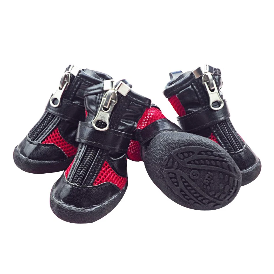 Новинка обувь для маленьких собак Водонепроницаемая дышащая сетчатые ботинки