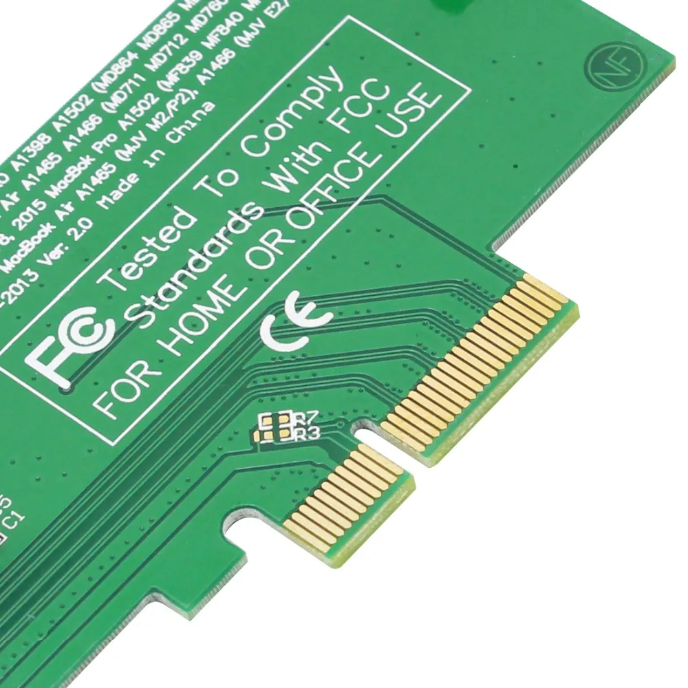 XT-XINTE PCI-Express PCIE PCI-E в 4X адаптер Карточка SSD конвертируемая карта для Mac Air Pro 2015 2014 2013
