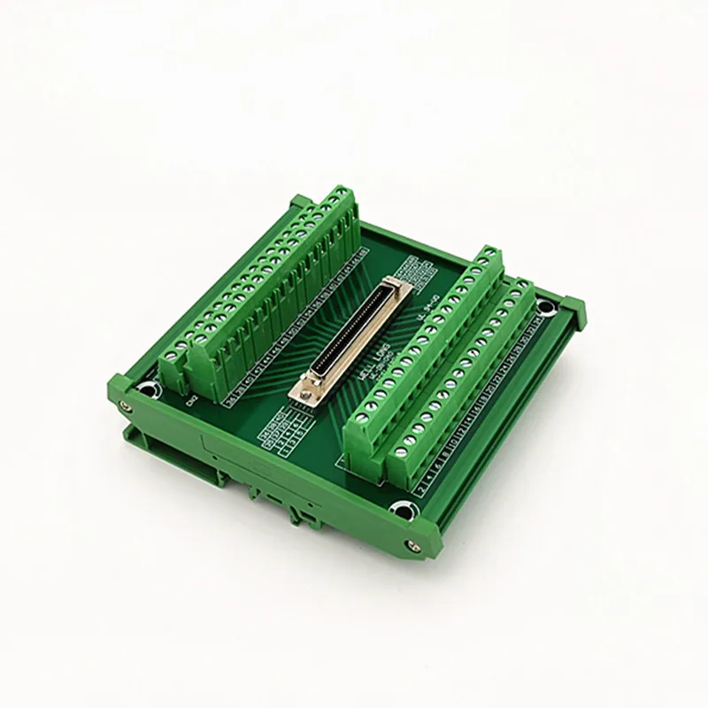 Модуль интерфейса крепления на din рейке SCSI 68P MDR Женская секционная плата