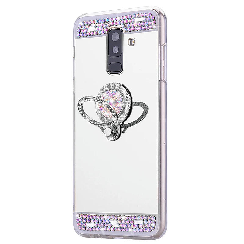Mirror Holder Case For Samsung A3 A5 A6 A7 A8 A9 A20 A30 A50 M10 M20 J2 J3 J4 J5 J6 J7 J8 S8 S9 S10 Plus Lite 2017 2018 Cover |