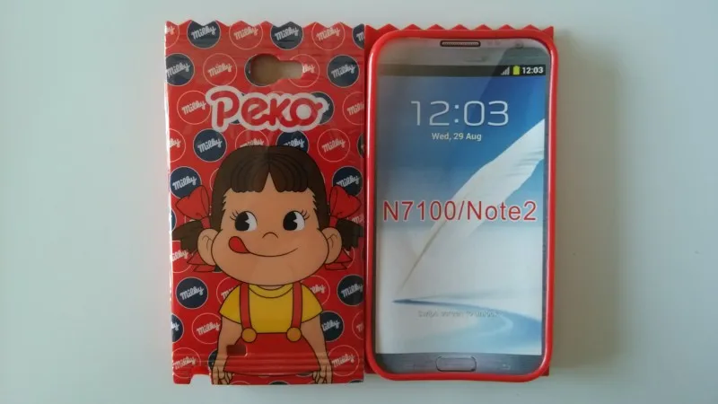 Новый стильный модный Мягкий ТПУ чехол накладка на заднюю панель для Samsung Galaxy Note 2