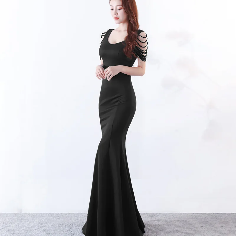 Женское сексуальное Формальное вечернее платье женское ретро платье-русалка