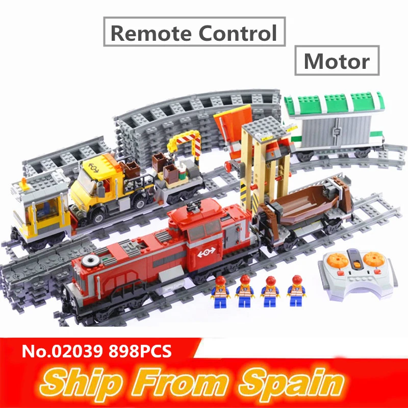 02009 02039 02010 город грузовой пассажирские Инженерная техника RC скорость электродвигателей железнодорожного вокзала 3677 60051 строительные блоки, кирпичные игрушки
