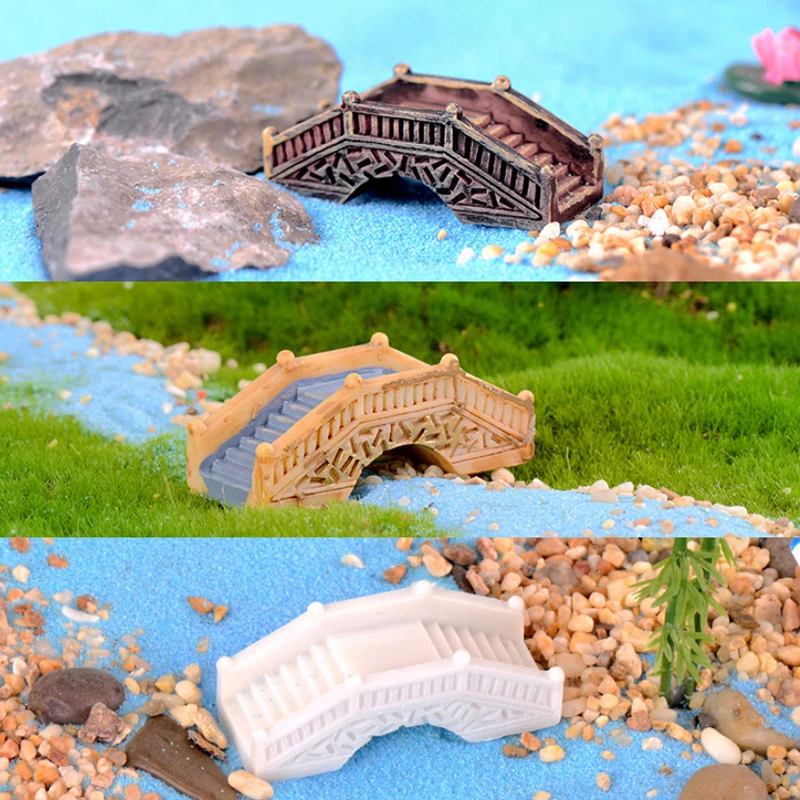 Фигурки BAIUFOR с каменным мостом миниатюрные полимерные ремесла сказочные садовые