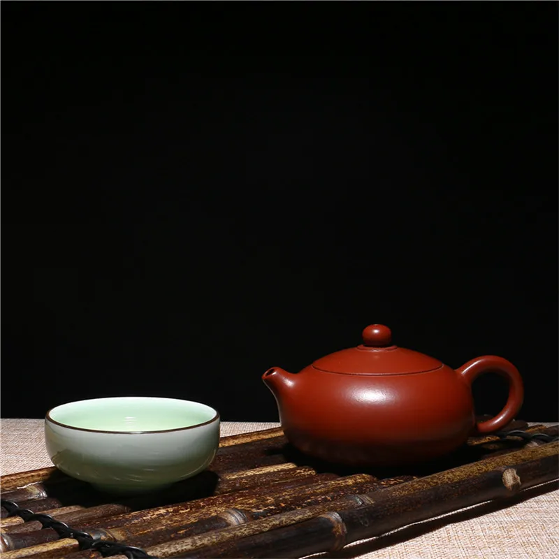 

New in February !! Yixing China Zisha Teapot Authentic 'Dahongpao' Teapot Chinese Kung Fu Ceramic Teapot Famous Author Handmade
