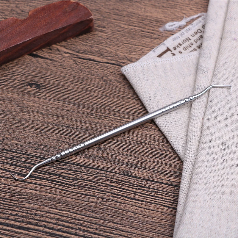 1PCS Stainless Steel Double Ends Dentist Teeth Clean Hygiene Explorer Probe Hook Pick Dental Tool Products | Красота и здоровье