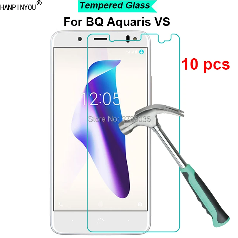 

10 Pcs/Lot For BQ Aquaris VS 5.2" New 9H Hardness 2.5D Ultra-thin Toughened Tempered Glass Film Screen Protector Protect Guard