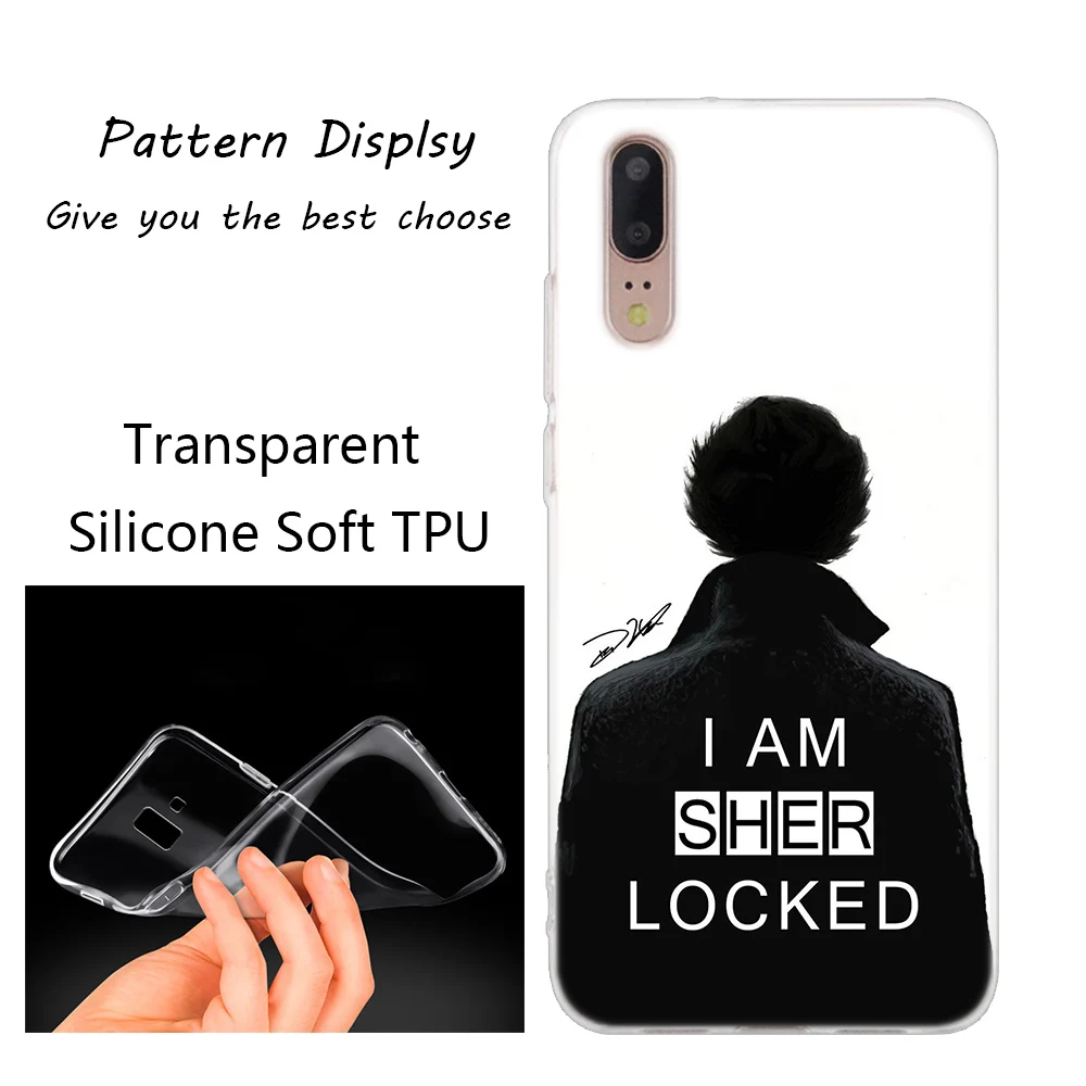 005 Популярный силиконовый чехол 221B i am Sherlock Holmes Sherlocked для huawei P30 P20 P10 P9 P8 Lite P30 P20 Pro Mini P Smart Plus - Цвет: 005