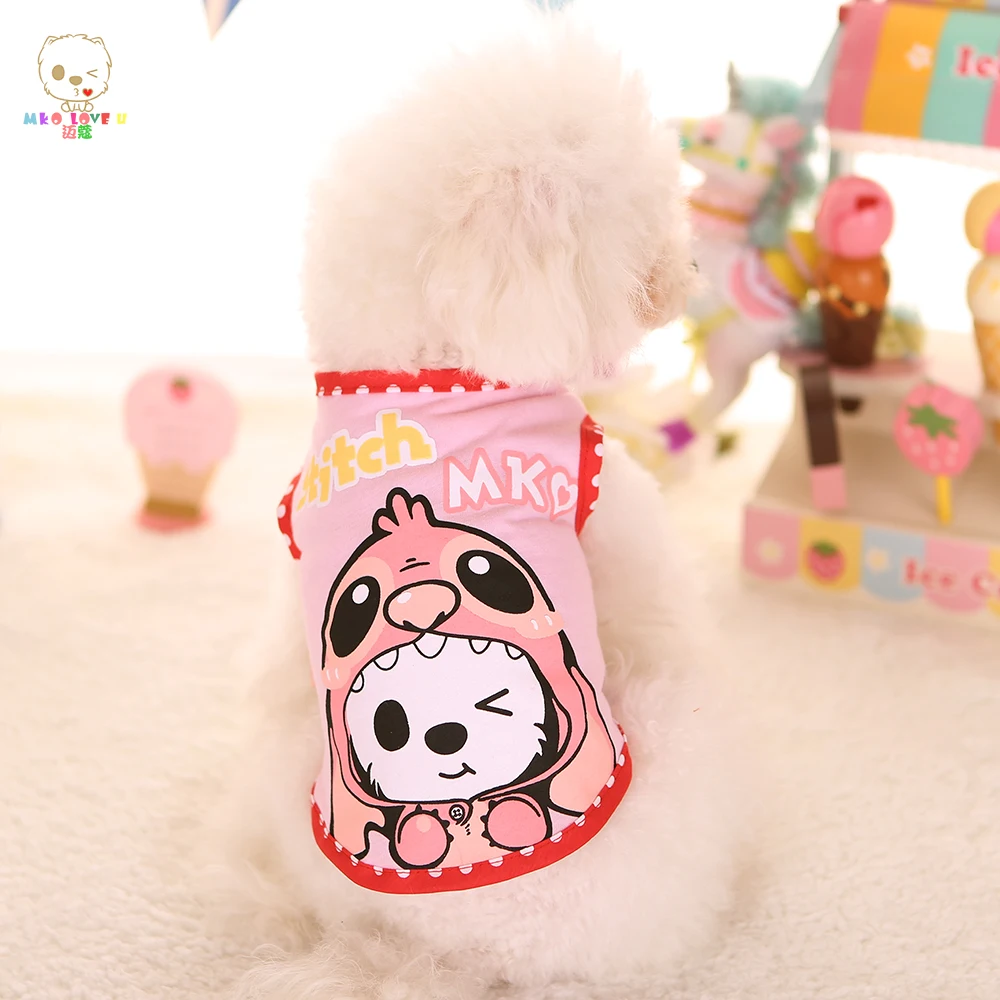 Новая одежда для маленькой собаки футболка из 100% хлопка жилет с рисунком кота