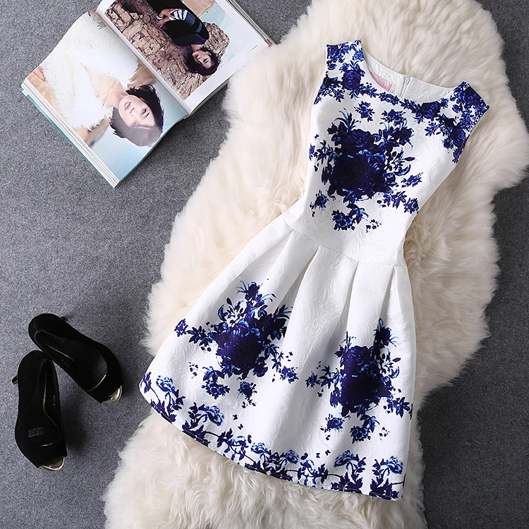 НОВЫЕ ПОСТУПЛЕНИЯ Vestidos 2018 Летние Повседневные платья с круглым вырезом без