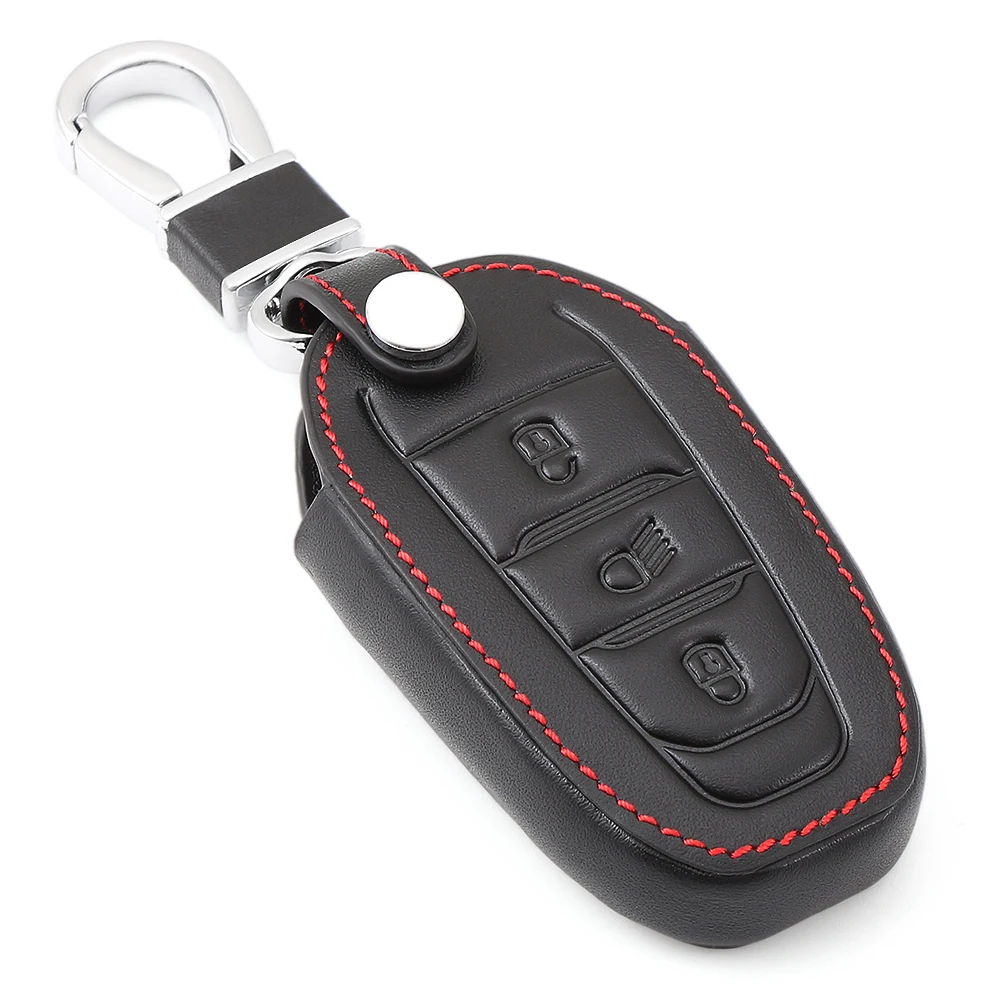 Новый модный кожаный чехол для ключей Peugeot 301 308 408 508 2008 308S 3008 307 206 Caso Chave|Футляр