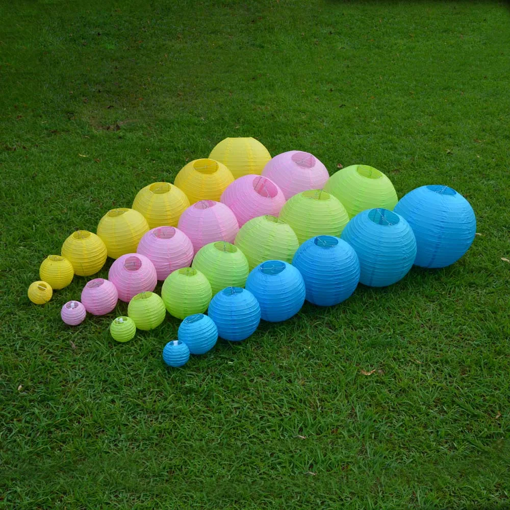 Недорогие бумажные фонари 8 дюймов новые цвета из Китая белые розовые фиолетовые