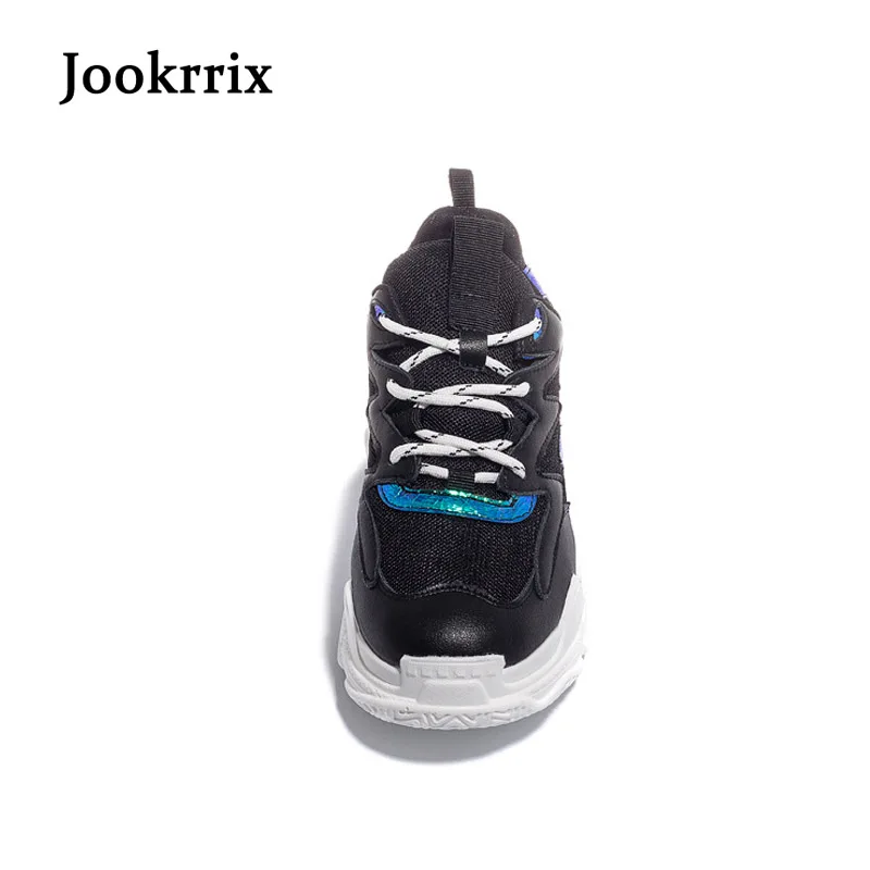 Jookrrix 2018 осенние модные женские Повседневное белые туфли Для женщин кроссовки для