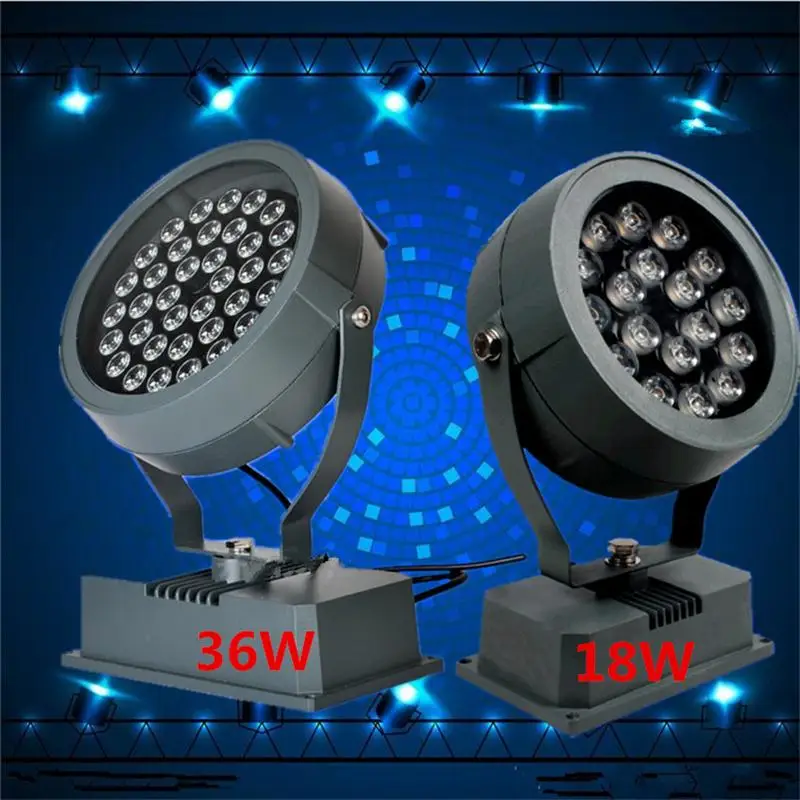 Потока СИД светильник 15W/18W/36W садово-Водонепроницаемый Точечный RGB литой