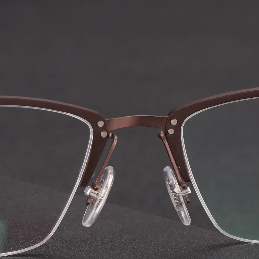 Оптические очки с оправой из сплава мужские по рецепту Квадратные ретро ясные