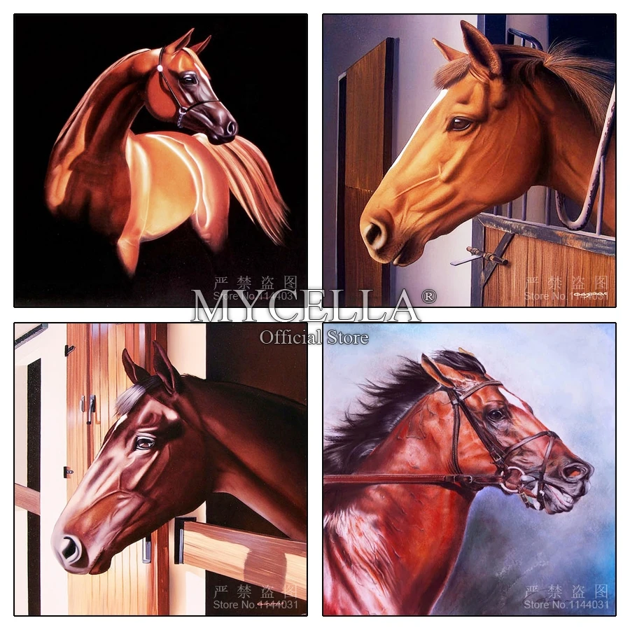 

5D DIY Diamond Painting Animals Cross Stitch Diamond Embroidery Horse Full Round Drill Diamond Mosaic Needlework Gift Home Decor