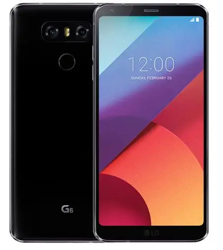 LG G6 мобильный телефон 4 Гб ОЗУ 32 Гб 64 Гб ПЗУ одна sim-карта H870 H871 две sim-карты H870DS 4G LTE 5," МП сотовый смартфон - Цвет: Черный