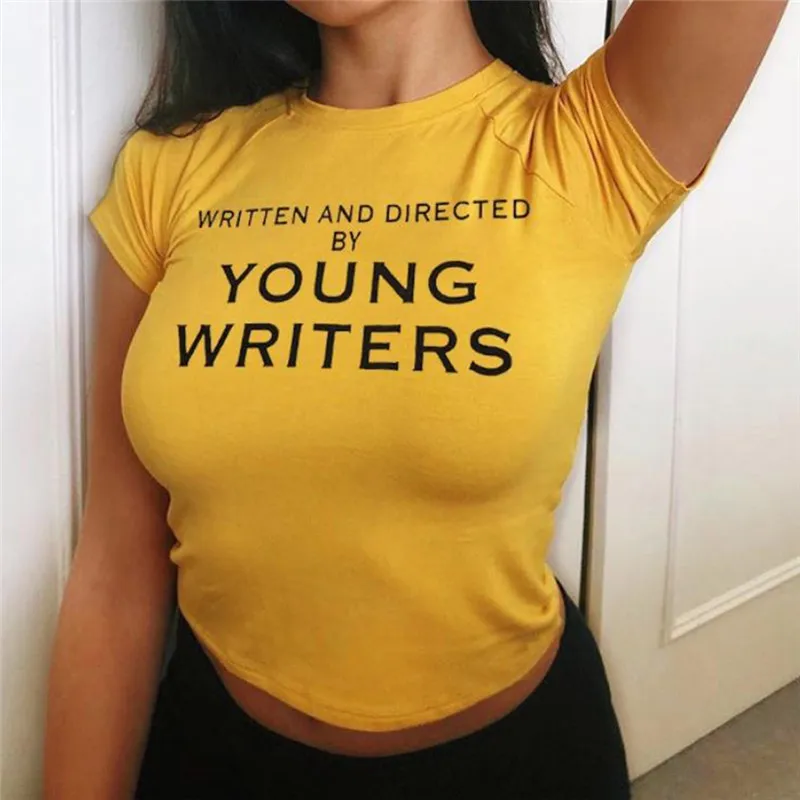 Модные летние топы с буквенным принтом женские повседневные хлопковые футболки