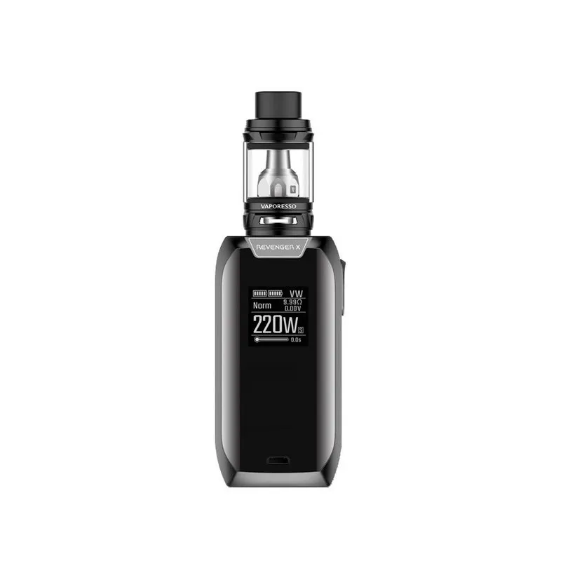 Лучший Мститель X 220 Вт стартовый набор с терморегулятором Vaporesso 5 мл NRG Sub-Ohm Tank |