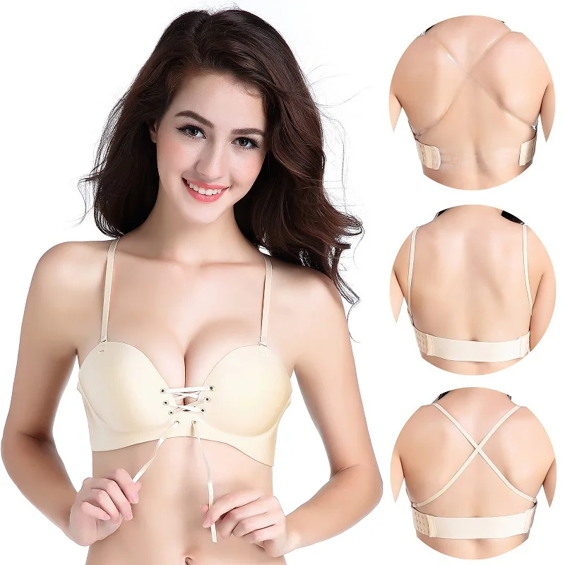 Бюстгальтер пуш ап бесшовный с поддержкой груди без бретелек|seamless bra|push brapush up bra |