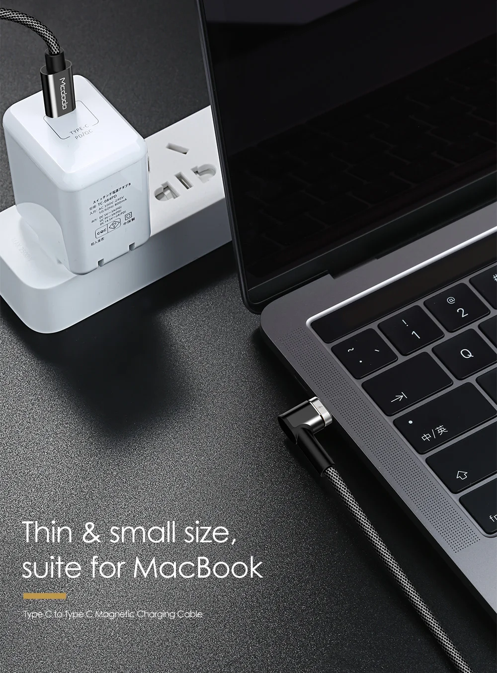 Mcdodo 2 М 87 Вт Магнитный usb type C к USB C кабель 4.5A PD3.0 для samsung S10 переключатель Macbook ноутбук телефон зарядное устройство данных USB кабель