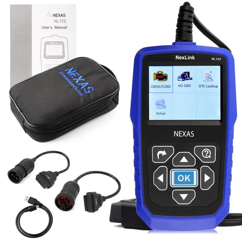 NEXAS NL102 OBD/EOBD считыватель кодов диагностический сканер Профессиональный