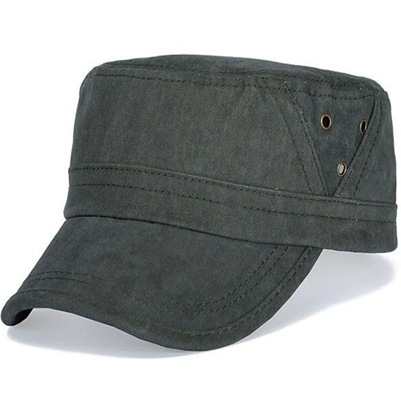 SUOGRY мода для взрослых Gorra высокое качество промытый хлопок Регулируемый сплошной цвет военная шапка унисекс немецкая армейская шапки