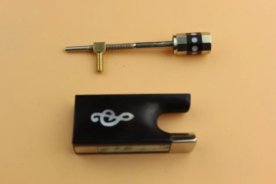 

Ebony violin bow frog 4/4 violin bow accessories mosaic note