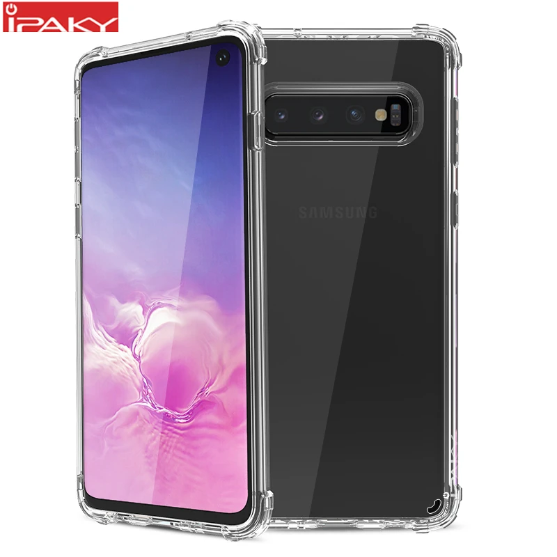Чехол для Samsung Galaxy S10 IPAKY S10e задний бампер из ТПУ Гибридный прозрачный