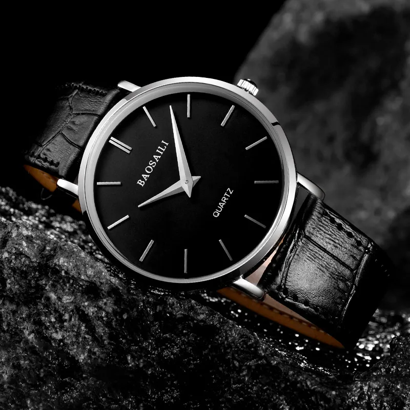 BSL1043 BAOSAILI брендовые тонкие часы с циферблатом японские водонепроницаемые