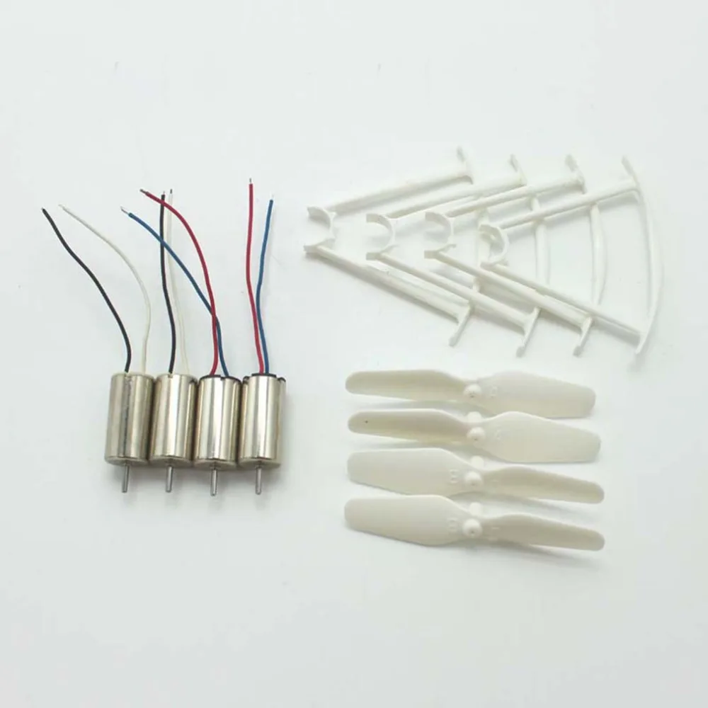 4pcs RC Drone Motors CCW CW Engine Motor Propellers Protective Rings Spare Parts for SYMA X21 X21W X22W Quadcopter |