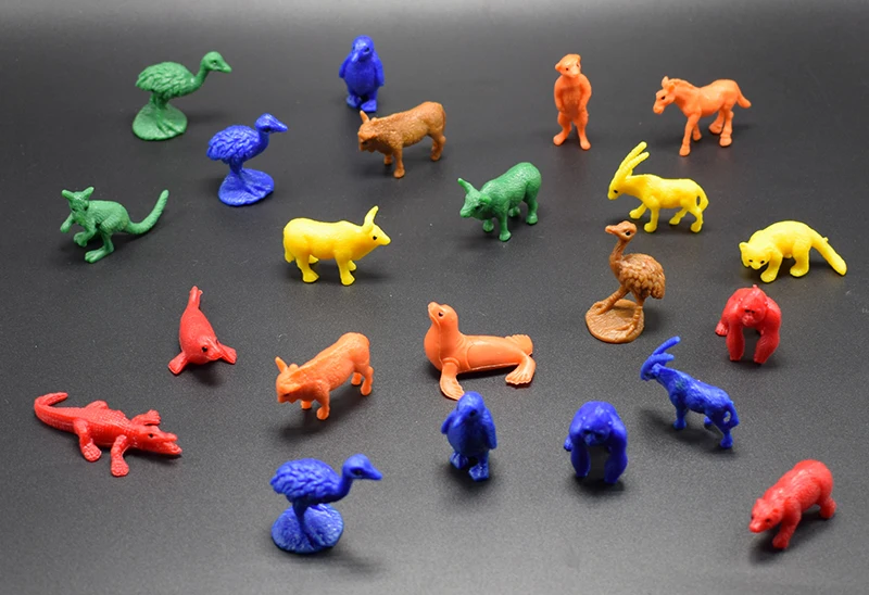 10 шт./лот имитационная модель мини диких животных из крокодила орангутанга