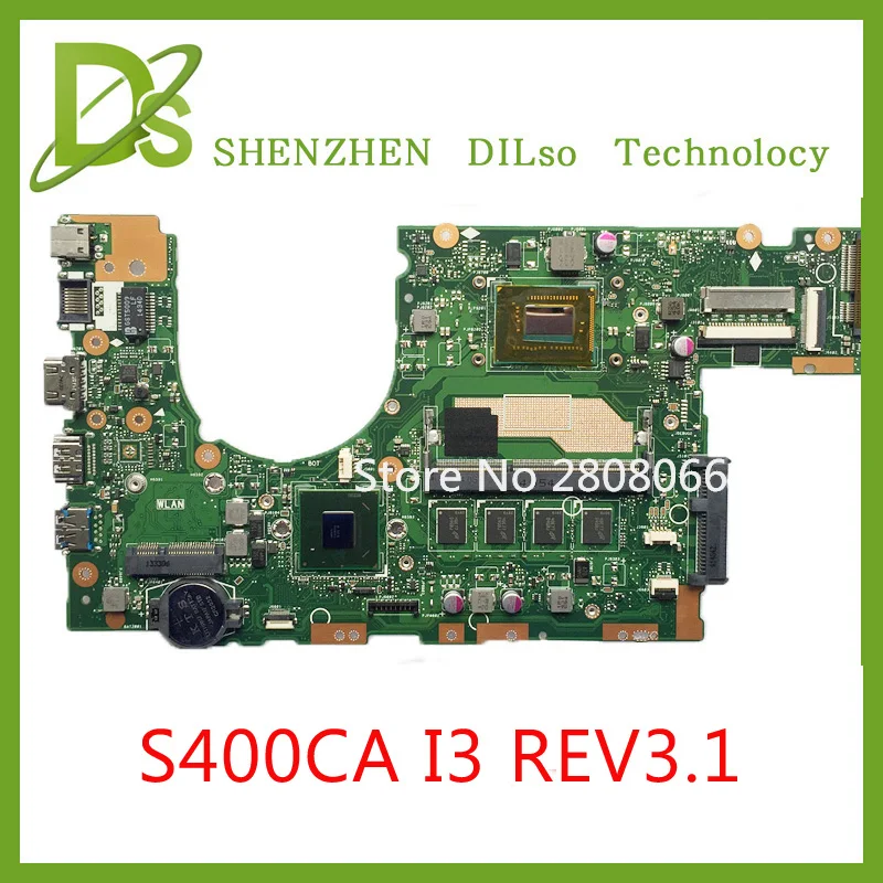KEFU S400CA для ASUS S500CA материнская плата ноутбука i3 CPU интегрированная тестовая работа