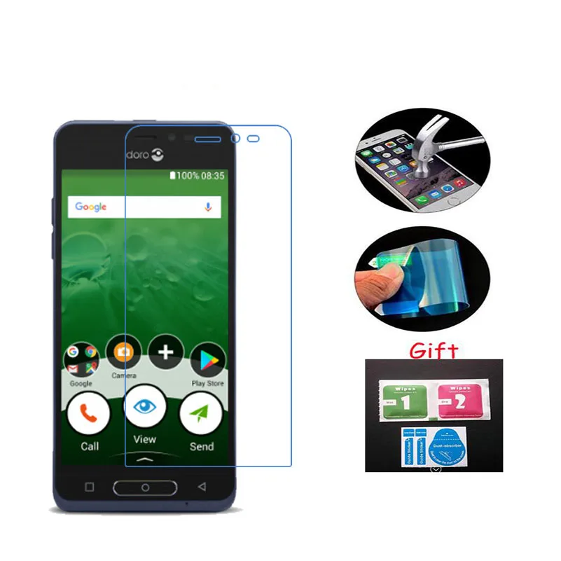 3X For Doro 8035 Glass Screen Protector Nano Soft Explosion proof protective film Clear LCD Guard Cover for Doro 8035