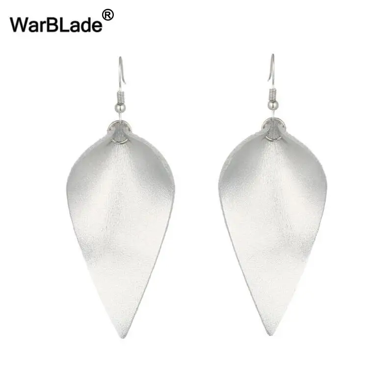 10 WarBLade модные серьги-капли из натуральной кожи для женщин богемные длинные Подвески Висячие серьги-капли Femme эффектные ювелирные изделия - Окраска металла: 10