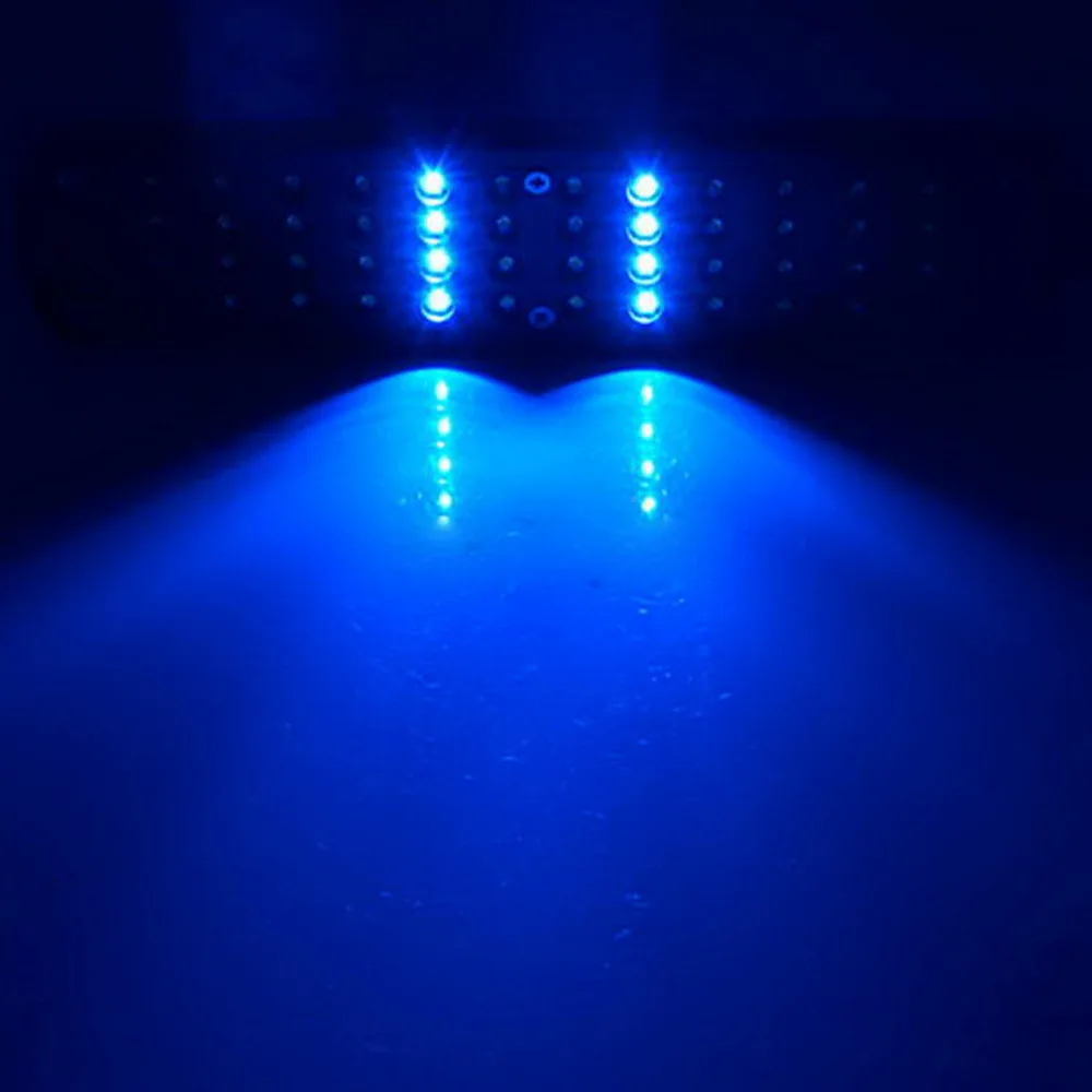 48 LED DC 15 в 3 Вт 2 режима пластиковые аквариумные рыбные растения растут клип на