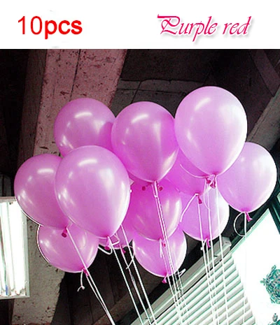 10pcs purple red 10 шт./лот шарики для свадьбы 10 дюймов латексные шары надувные жемчужные воздушные шары для дня рождения вечерние шары украшения детский поплавок шар - Цвет: 10pcs purple red