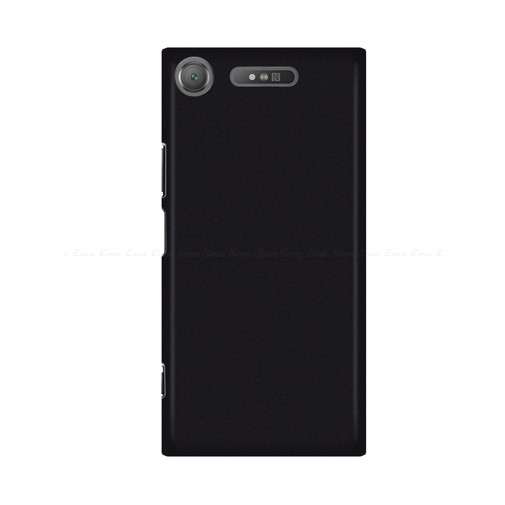 Черный Матовая жесткая задняя крышка для sony Xperia 1 5 10 Ace XZ1 XZ2 XZ3 XZS XZ Premium Compact XA2 XA1 XA Plus Ультратонкий чехол для телефона - Цвет: Черный