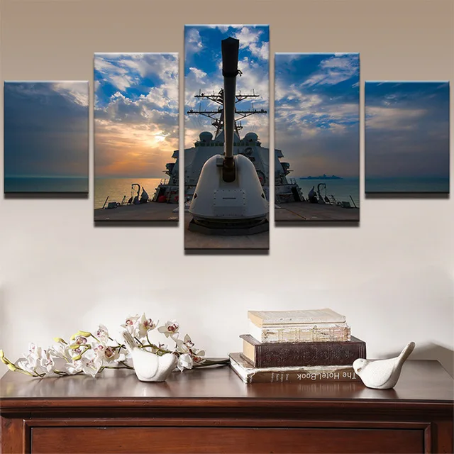 HD Художественная печать на холсте Абстрактная живопись Декор стены гостиной 5