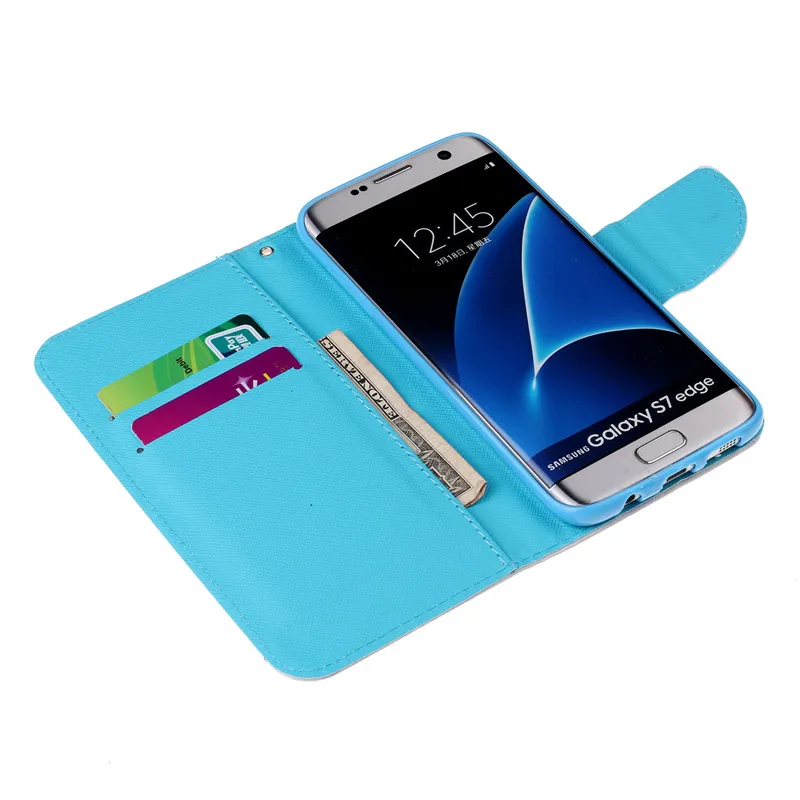 S7 Edge кожаный чехол для Coque samsung Galaxy S7 чехол Fundas для samsung S7 Edge чехол Чехол-кошелек с подставкой Чехол для телефона