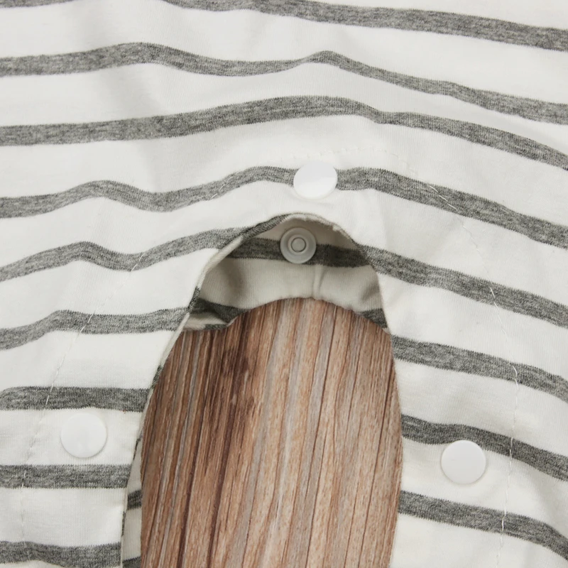 2018 Новое поступление одежда для малышей комбинезон в полоску с длинными рукавами