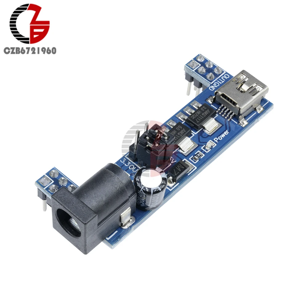 MB102 макетная плата питания модуль мини USB 3,3 V 5V пайки хлеб доска макетная плата питания для Arduino