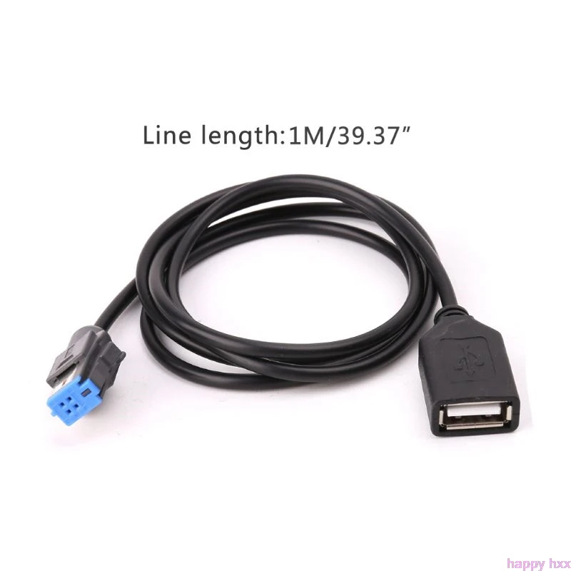 Новый 4-контактный Автомобильный USB Кабельный адаптер удлинитель шнур для Nissan Teana